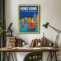 Hong Kong Victoria Harbour Poster PosterGoat