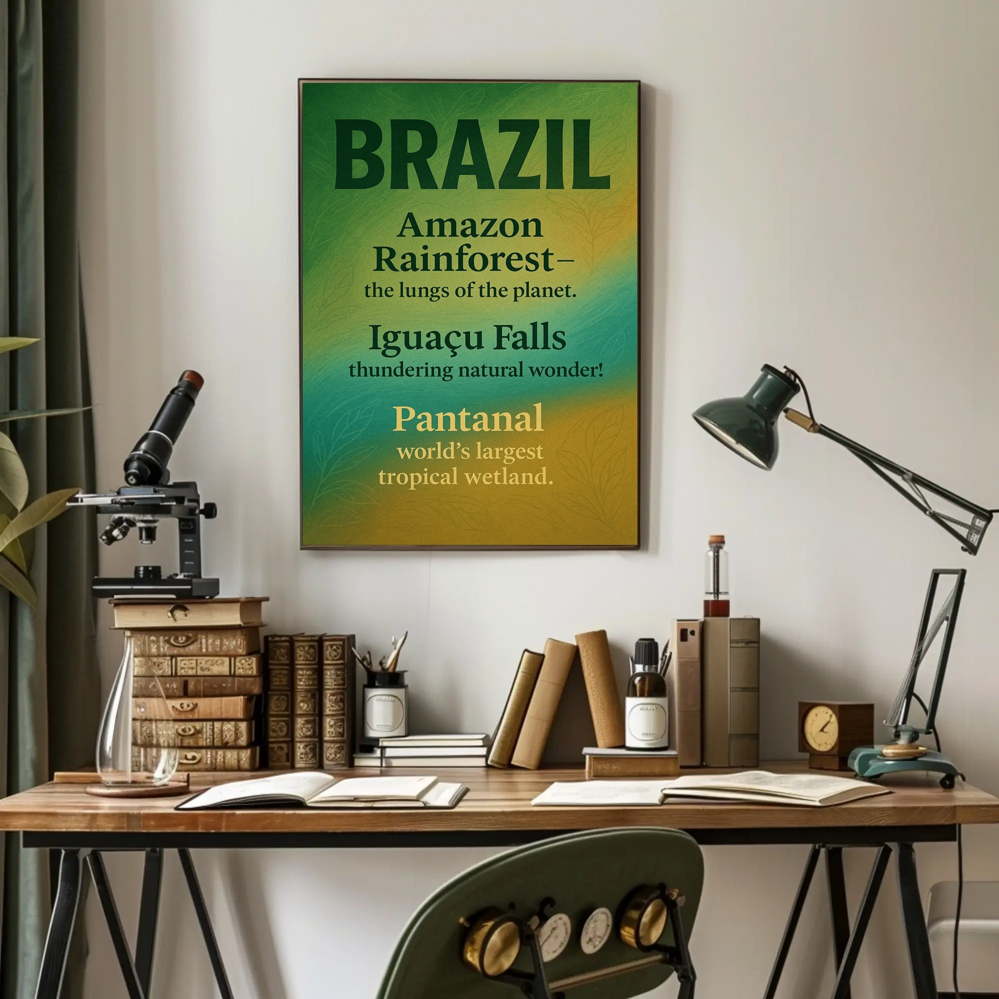 Wonders of Brazil Poster PosterGoat