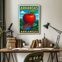 Arkansas A Vibrant Tribute Poster