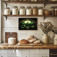 Desert Moonlit Oasis Poster