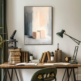 Abstract Cubes Poster Modern Minimalist Wall Art