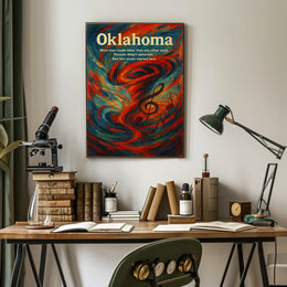 Oklahoma Land Of Lakes And Music Poster