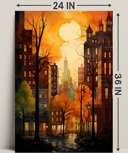 Autumn In The City Poster