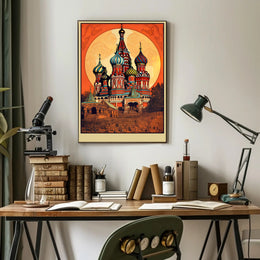 Vibrant Russian Architecture Poster