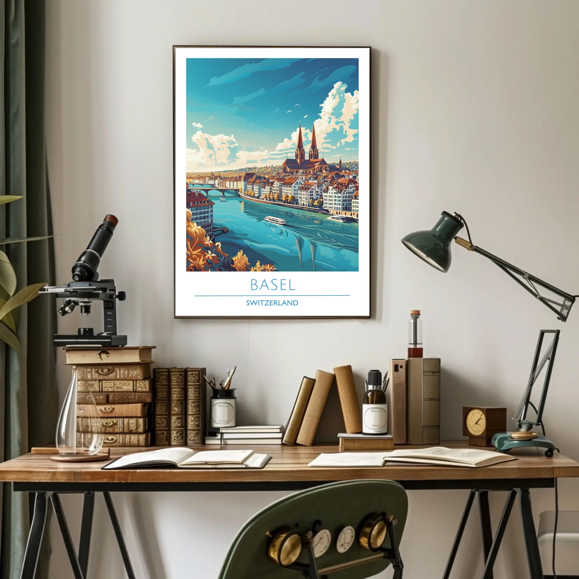 Basel Cityscape Poster