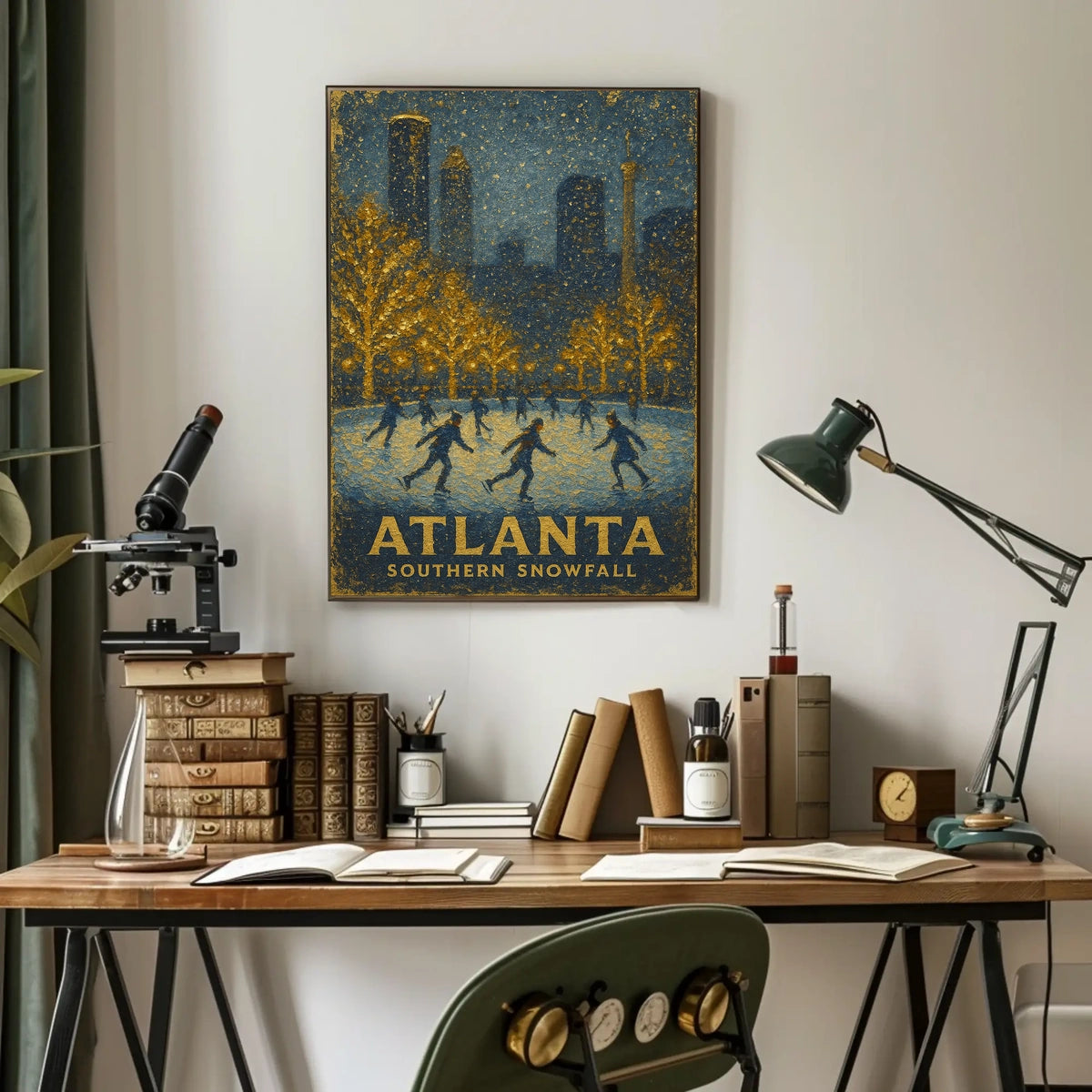 Atlanta Southern Snowfall Poster