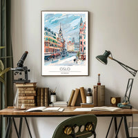 Oslo Cityscape Poster PosterGoat