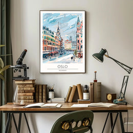 Oslo Cityscape Poster PosterGoat