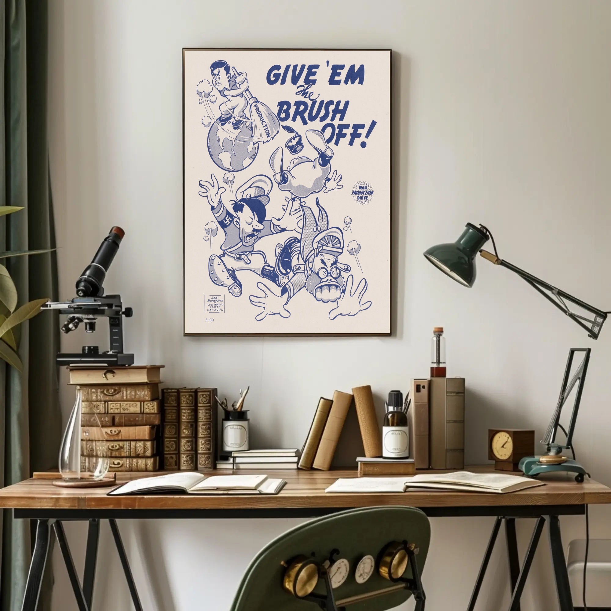 Give 'Em the Brush Off! Poster PosterGoat