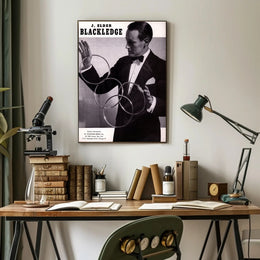 Vintage Magician Illusionist Poster from Mid-20th Century Era
