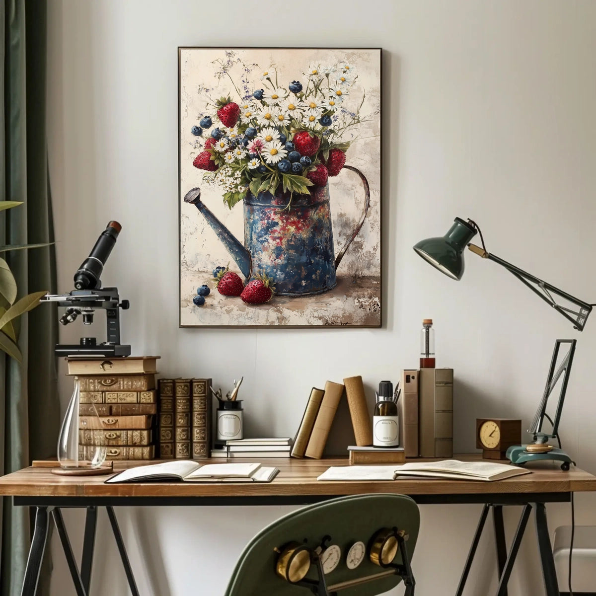 metal watering can Poster