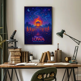 Majestic Iowa Myth Magic Poster