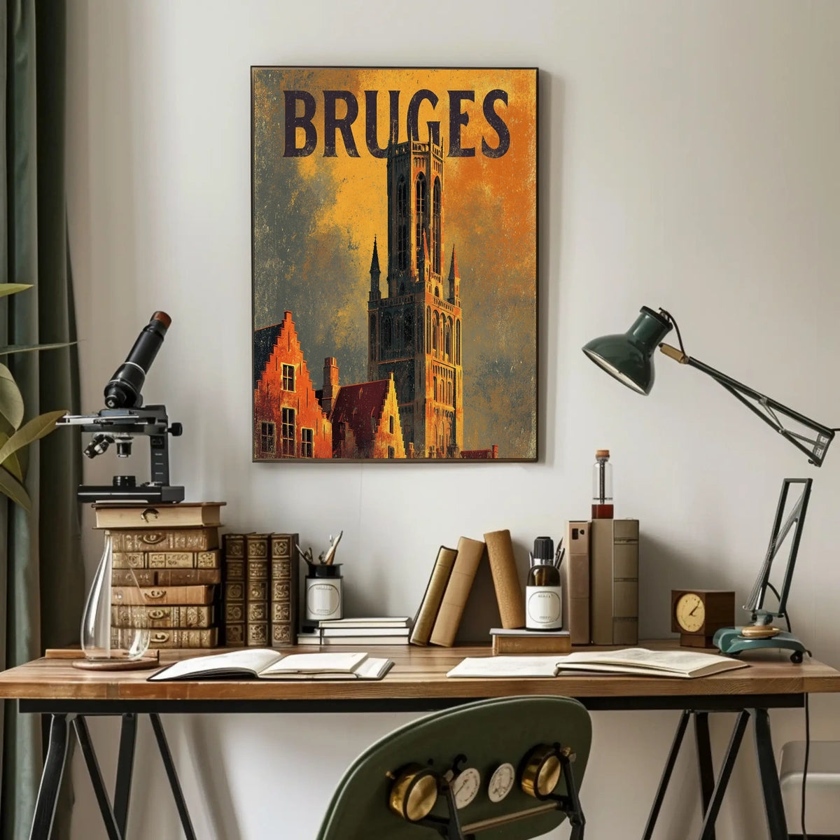 Bruges Architectural Splendor Poster