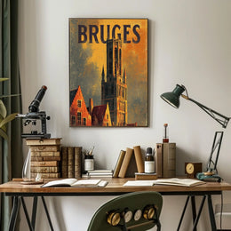 Bruges Architectural Splendor Poster