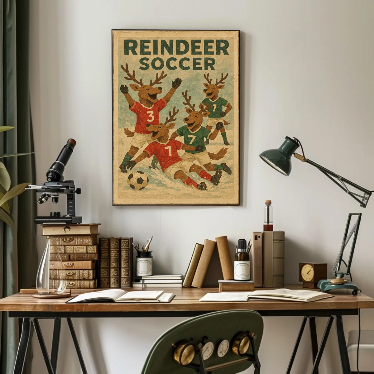 Reindeer Soccer Extravaganza Poster