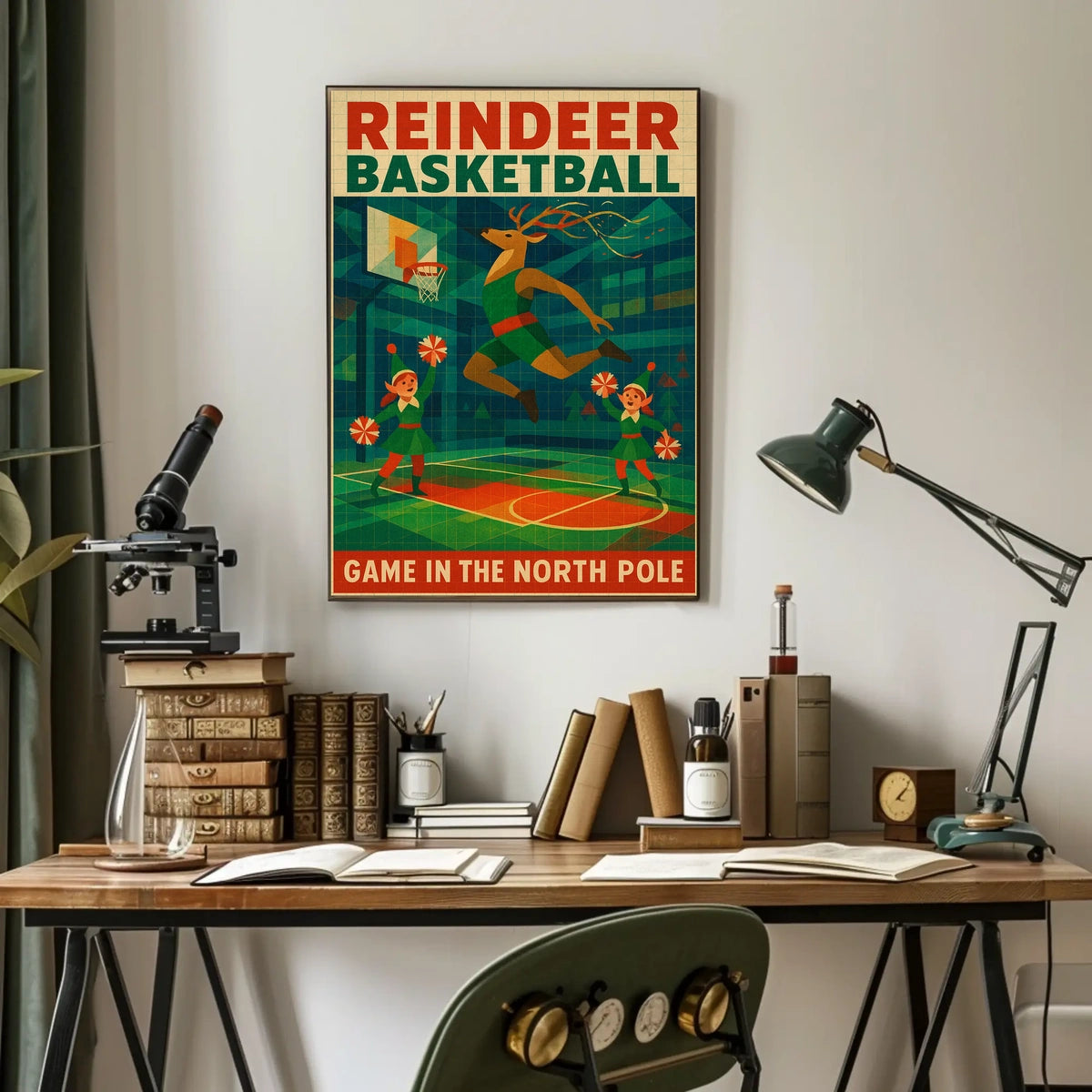 Reindeer Basketball Extravaganza Poster