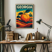 Georgia The Peach State Poster