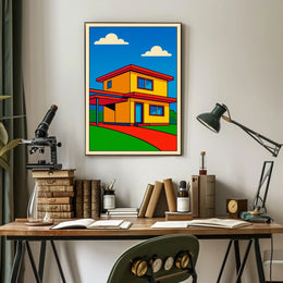 Modern Pop Art House Modern Poster
