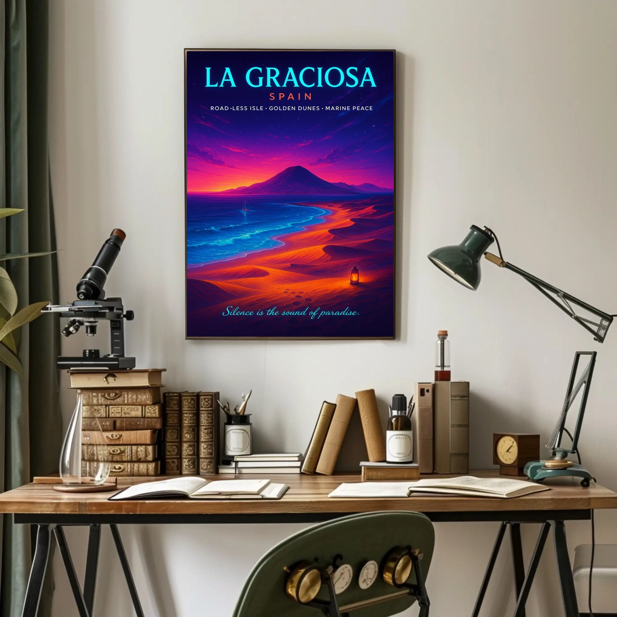 La Graciosa Twilight, Travel Escape Poster