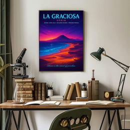 La Graciosa Twilight, Travel Escape Poster