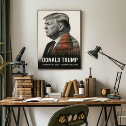Donald Trump 47th President of the United States Reflections Poster