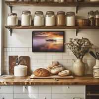 Tranquil Sunset Reflection Poster