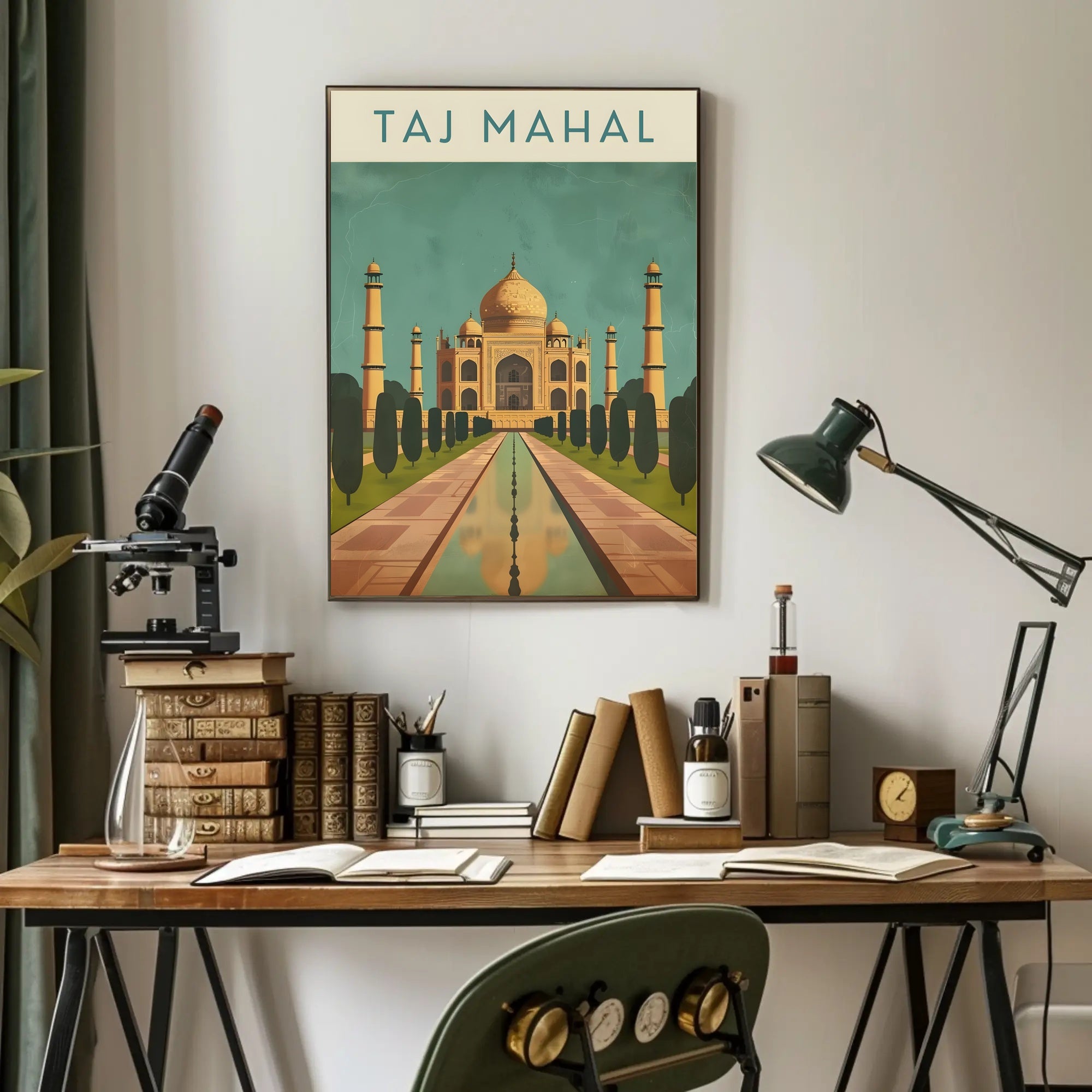 Taj Mahal Agra India's Heritage Masterpiece Cultural Poster