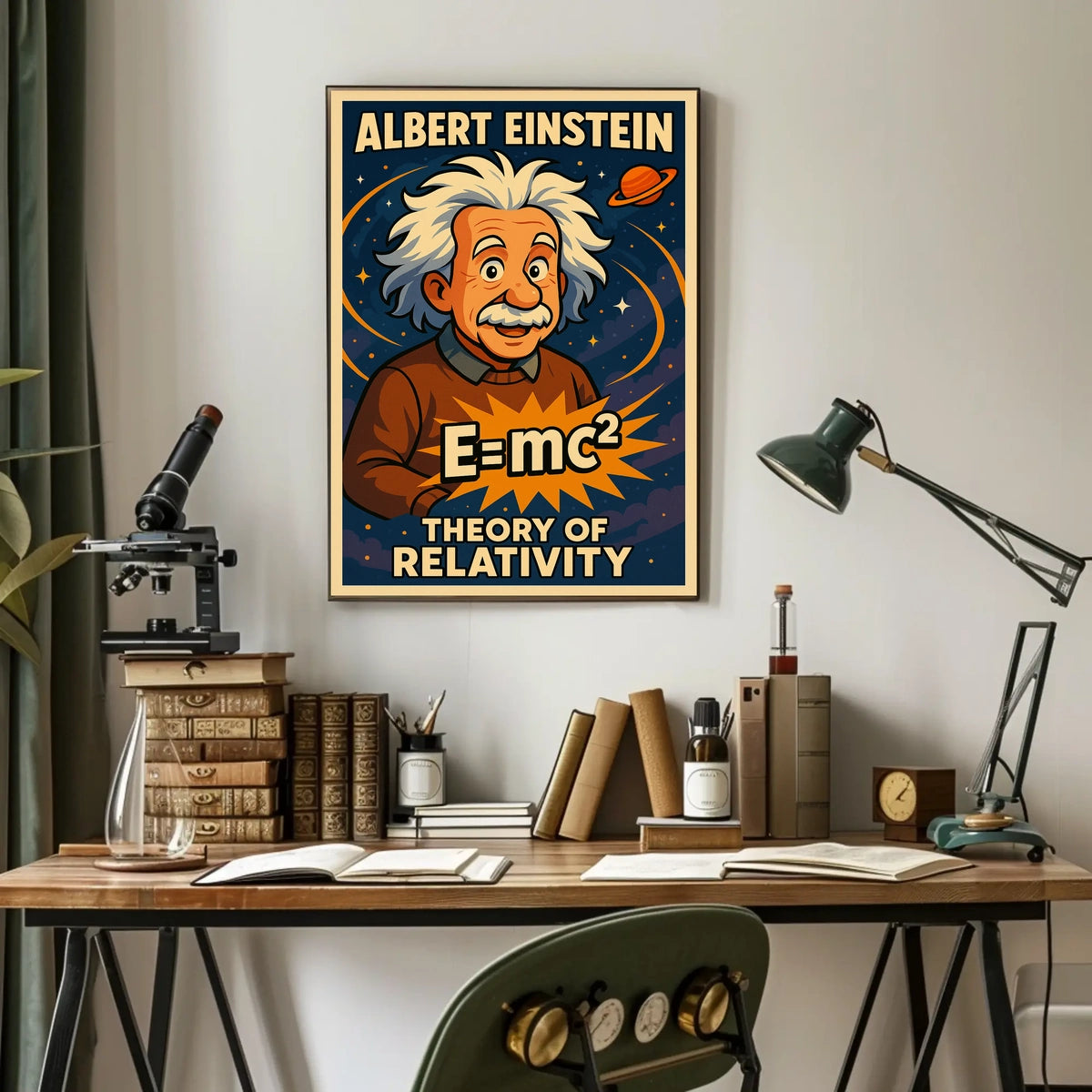 Albert Einstein Theory Of Relativity Poster
