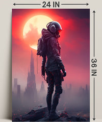 Futuristic Sentinel Poster PosterGoat