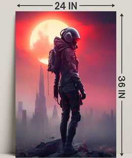 Futuristic Sentinel Poster PosterGoat