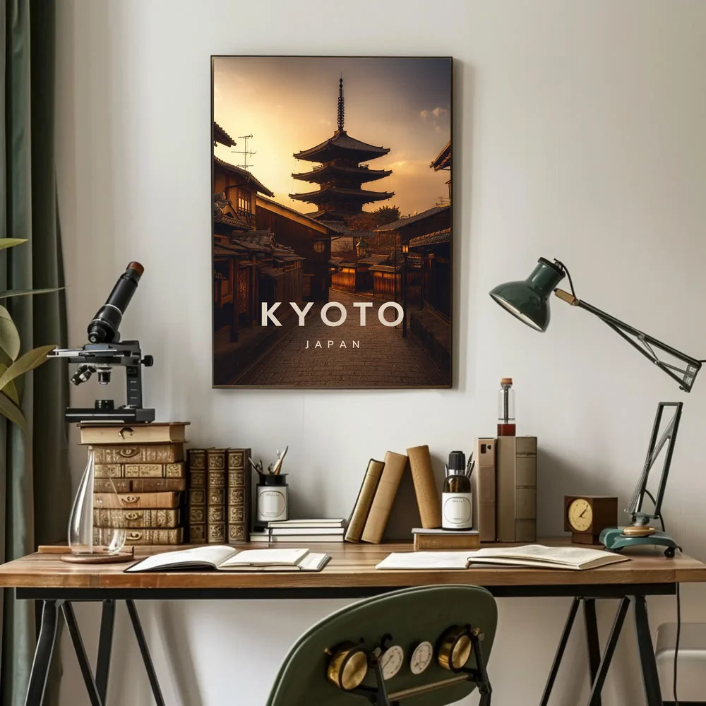 Kyoto Japan Cultural Heritage Art Poster