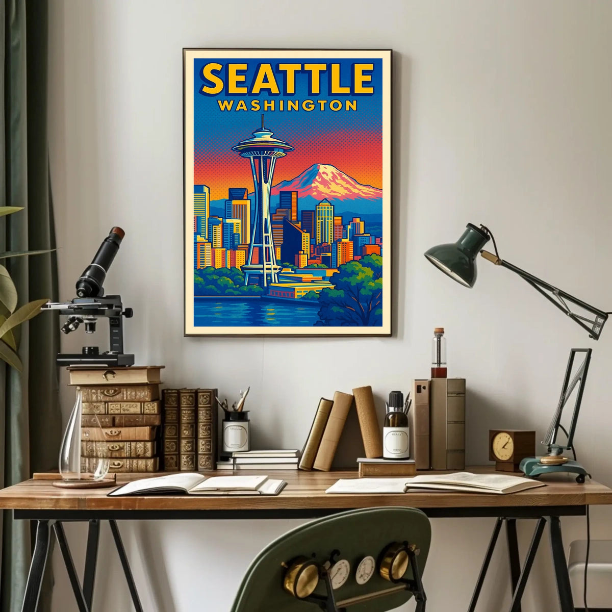 Seattle Skyline Poster