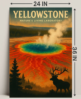 Yellowstone Natures Living Laboratory Poster PosterGoat