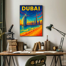 Dubai Skyline Poster