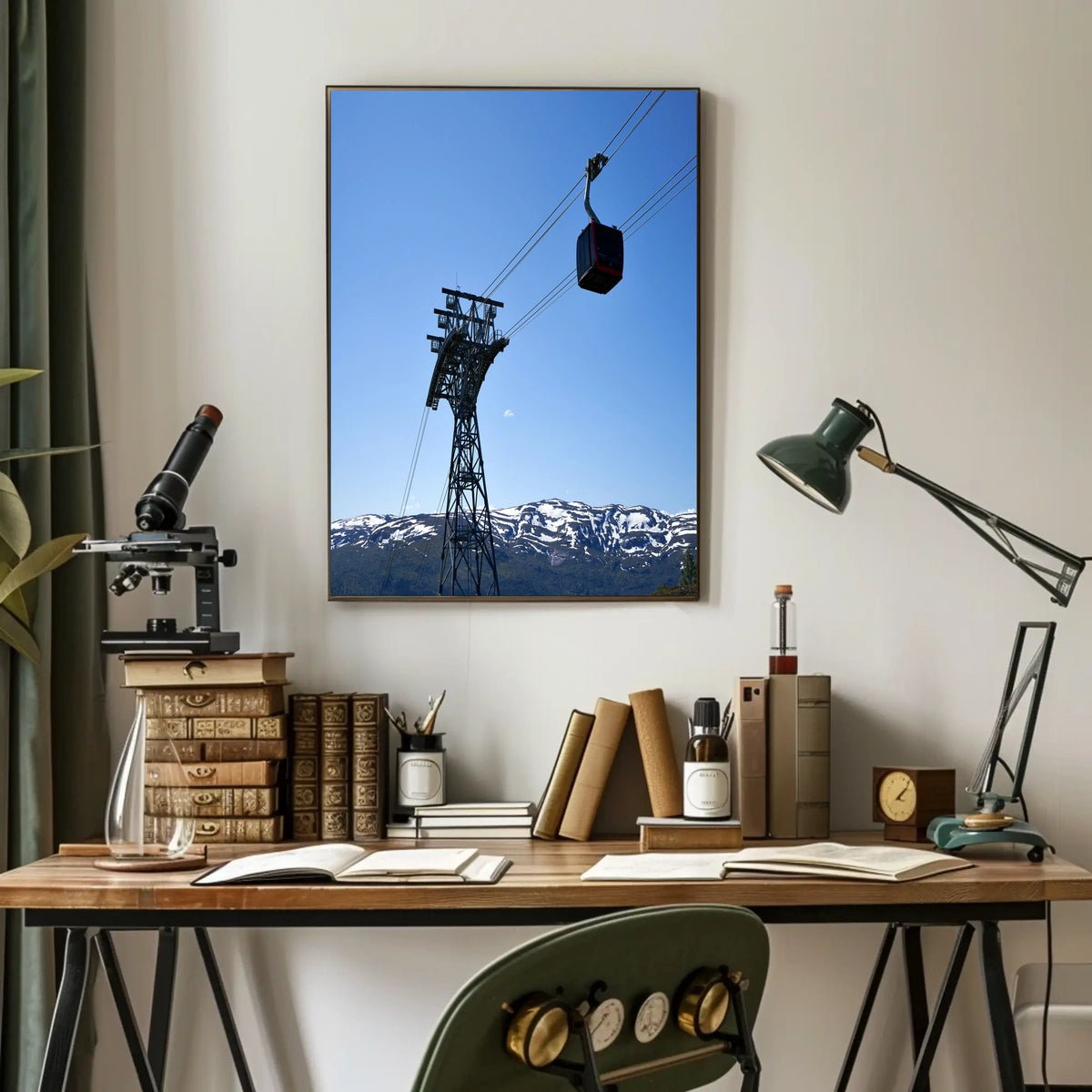 Scenic Cable Car Journey Poster