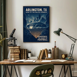 Arlington, TX Home of the Dallas Cowboys Poster