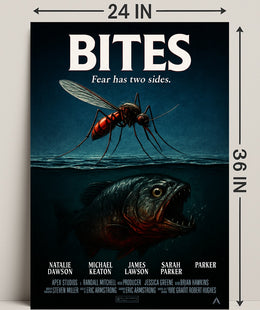 Bites Fear Has Two Sides Poster PosterGoat