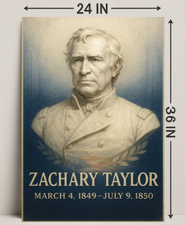 Zachary Taylor Presidential Term Poster PosterGoat
