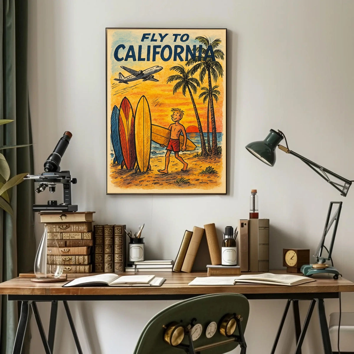 Fly to California Poster