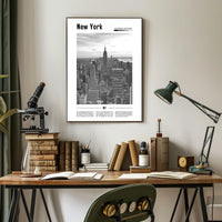 New York City Empire State Building Poster Classic Wall Art