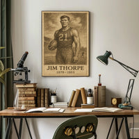 Jim Thorpe Legendary Athlete Poster