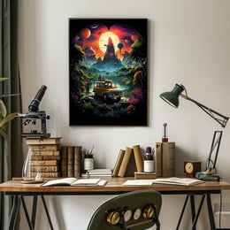 Journey to the Surreal Landscape Poster