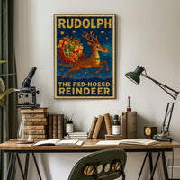 Rudolph Reindeer Poster