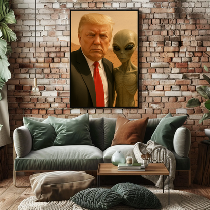 Donald Trump Alien Mars Photo Poster