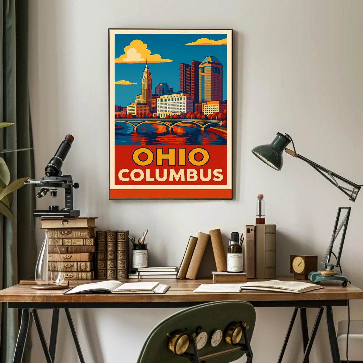 Columbus, Ohio Skyline Poster