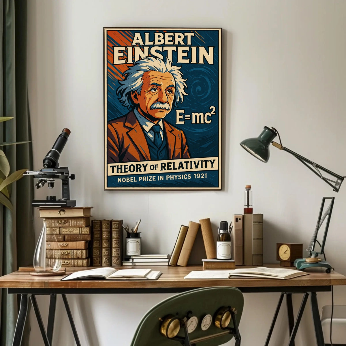 Albert Einstein Theory Of Relativity Poster