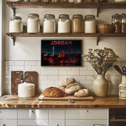 Jordan A Nighttime Cityscape Poster