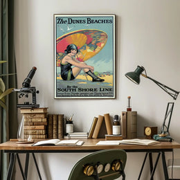 The Dunes Beaches South Shore Line Poster