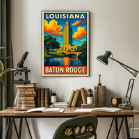 Louisiana State Capitol in Baton Rouge Poster