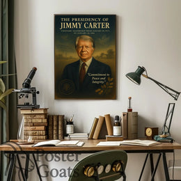 Jimmy Carter Era Vintage Historical or Presidential Poster